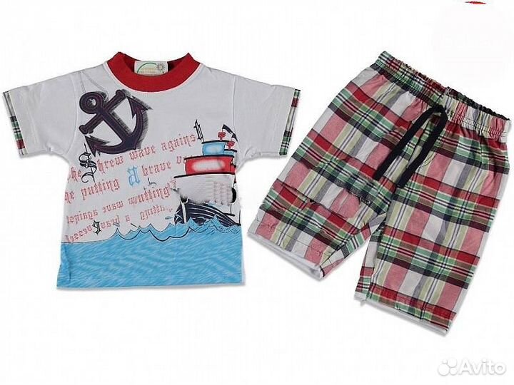 Костюмы летние новые, размеры 1,2,6л