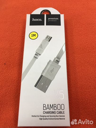 Кабель microUSB Hoco X5 белый