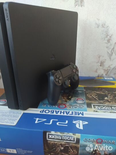 Гарантия/ Sony PlayStation Slim 1 Tb (CUH-2208B)