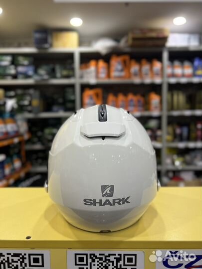 Мотошлем shark EVO ES Blank (трансформер) белый