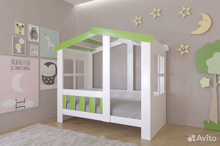 Кровать домик без ящика одноярусная 