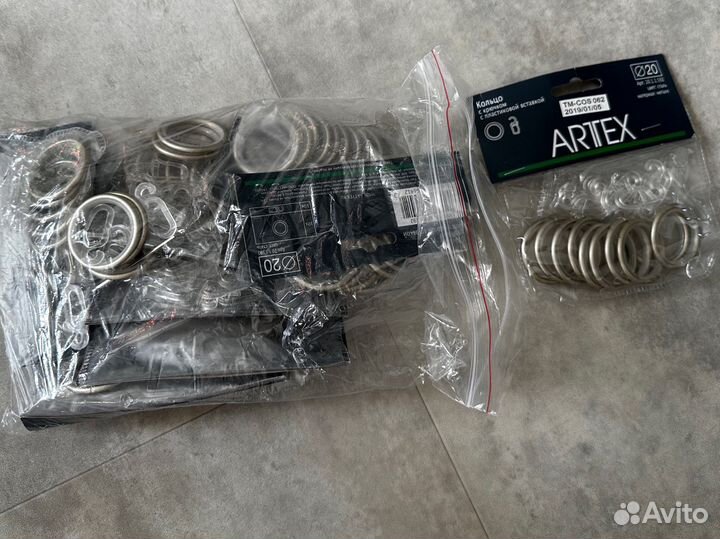 Кольца для карниза artex D20