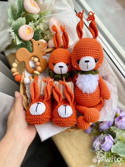 Игрушки ручной работы-подарок на выписку