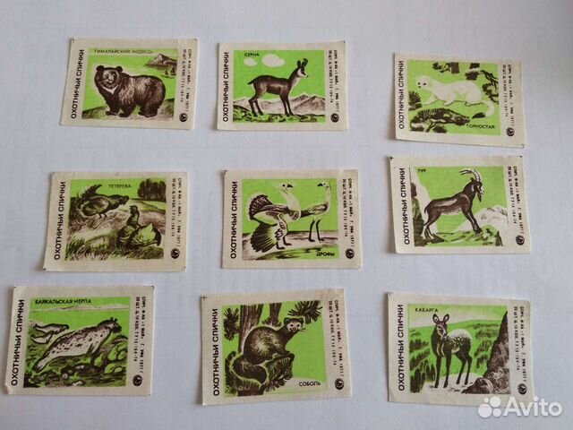 Этикетки на спичечный коробок