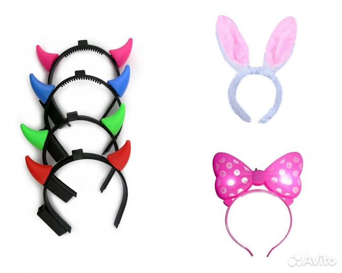 Светящиеся вертолетики, ободки, очки, оптом