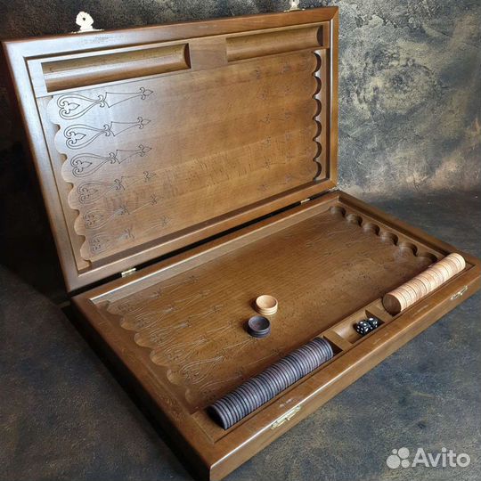 Нарды из бука (новые с упаковкой)