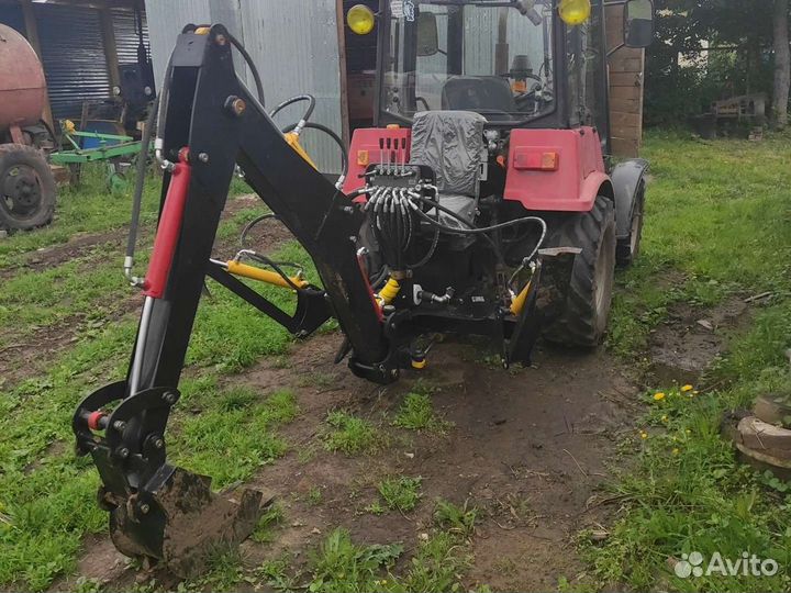 Навесной экскаватор для мини трактора