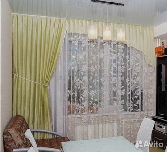 Тюль, Шторы,комплект