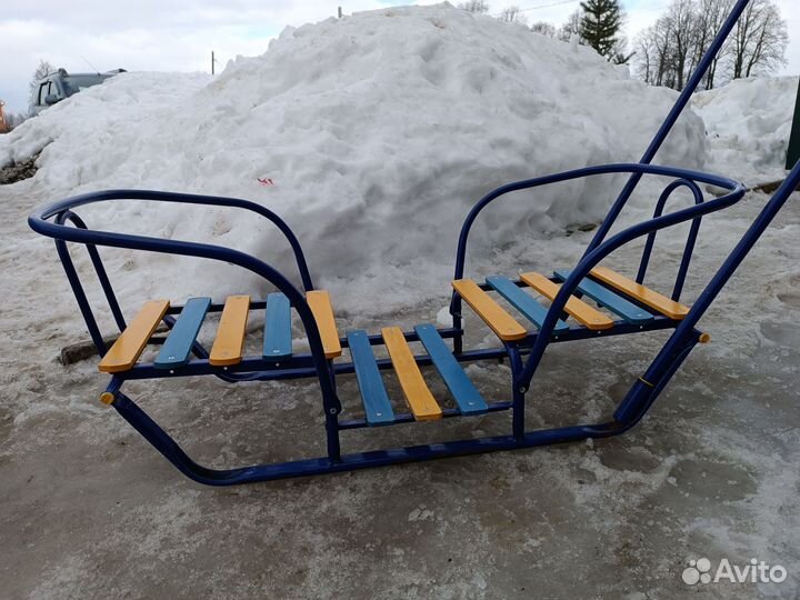 Санки для двойни без колес