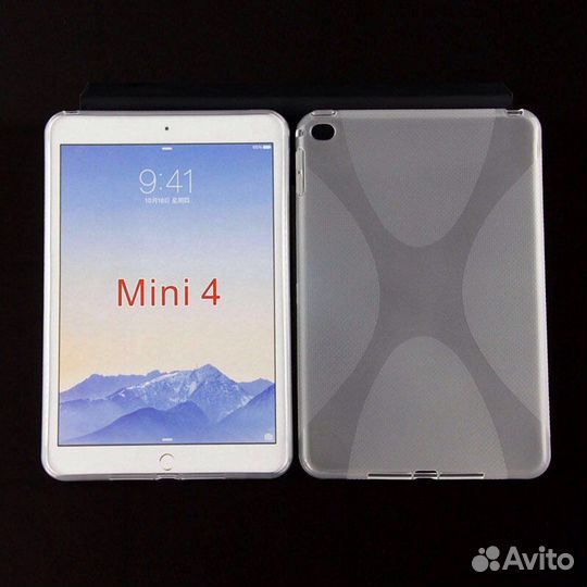 Чехол для Айпад Мини 4 рельефный “X”