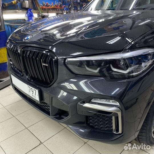 Решетка радиатора ноздри BMW X5 G05 black