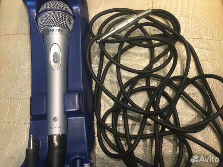 Микрофон dynamic microphone philips sbc md650