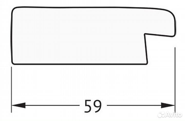 Зеркало Evoform Definite 74х54 BY 0633 в багетной