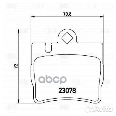 Колодки тормозные mercedes W220 S320-S600 9805