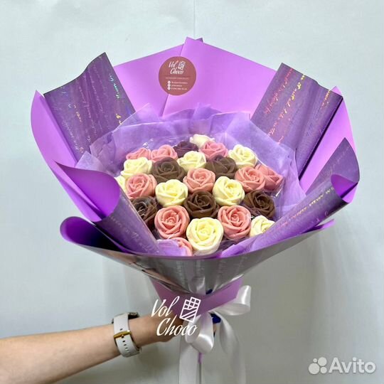 Букет из шоколадных роз подарок цветы