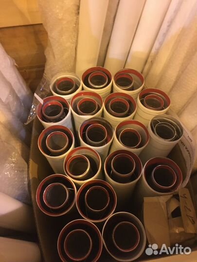 Удлинитель дымохода коакс. раструбн. 60/100 L 500