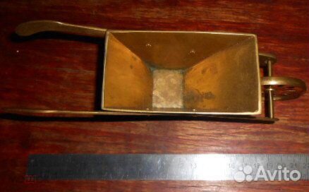 Винтажная садовая тачка, латунь, Швеция