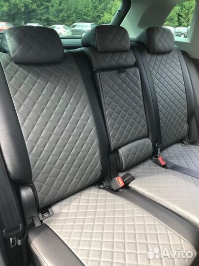 Авточехлы автопилот Тигуан 2 ромб 2020 со столик