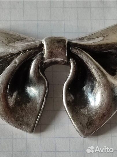 Брошь. Гальванопластика. Серебро 960 проба