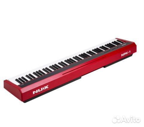 Цифровое пианино, красное, без стойки, Nux NPK-10