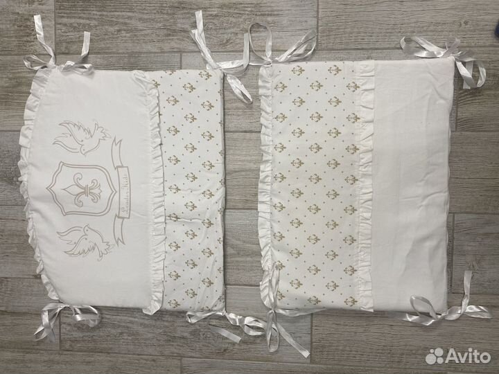 Комплект детского белья с бортиками и балдахином