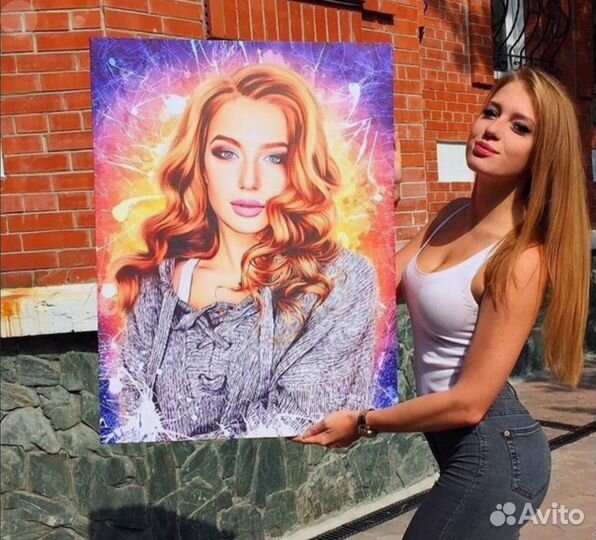 Холст с фото (портрет)