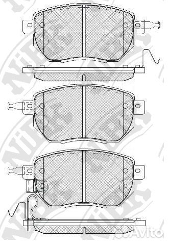 Колодки тормозные nissan maxima/cefiro 03- пере