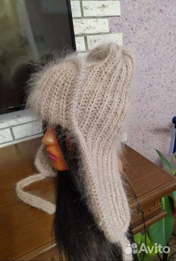 Шапка ушанка женская