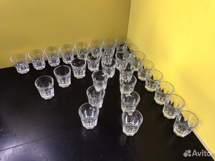 Z.7080 Стопки СССР стекло 29шт