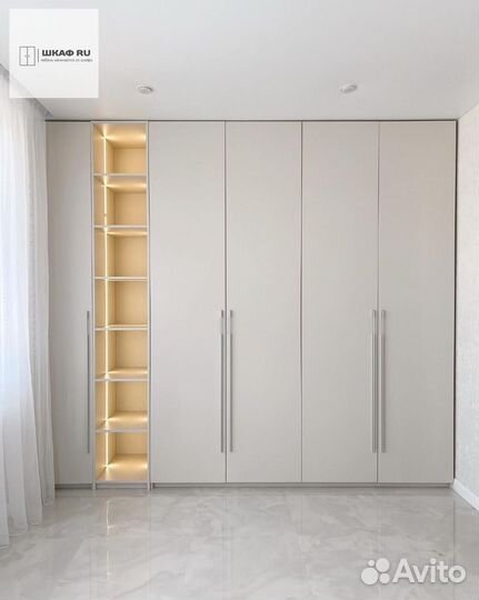 Шкаф распашной с фрезеровкой