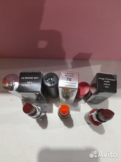 Dior Armani Lancome Givenchy губная помада