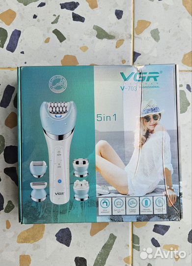 Эпилятор vgr 703, 5 в 1