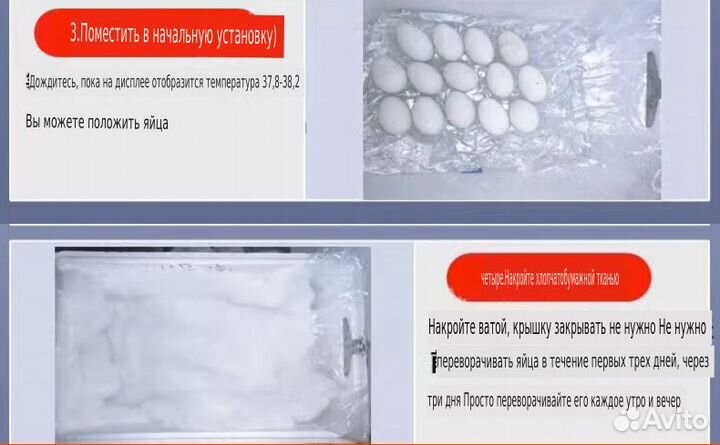 Инкубатор на 15 штук яиц(режимы для различных яиц)