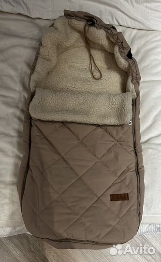 Конверт для новорожденного в коляску из овчины