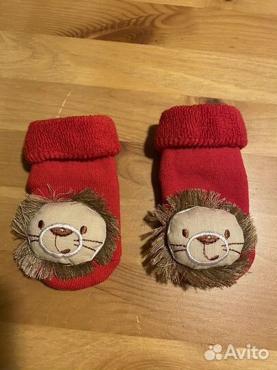 Носочки новогодние с котиком