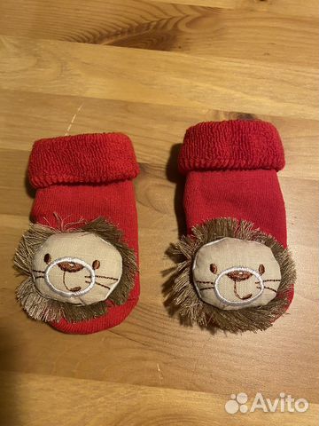 Носочки новогодние с котиком