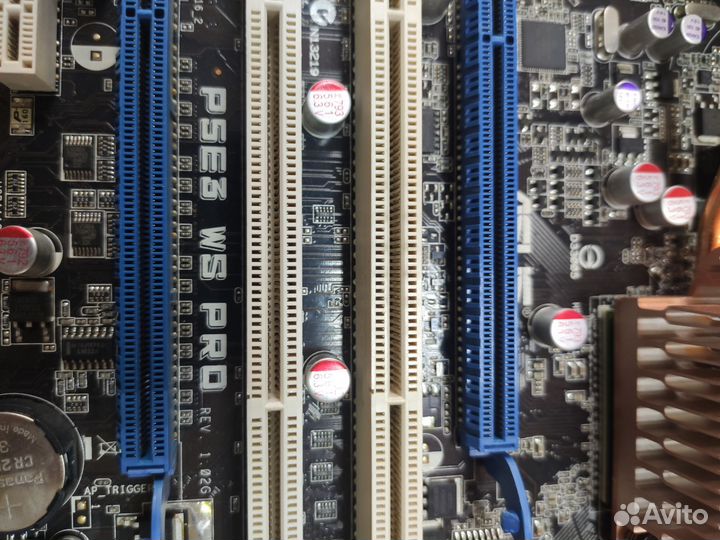 Материнская плата Asus lga775 с процессором