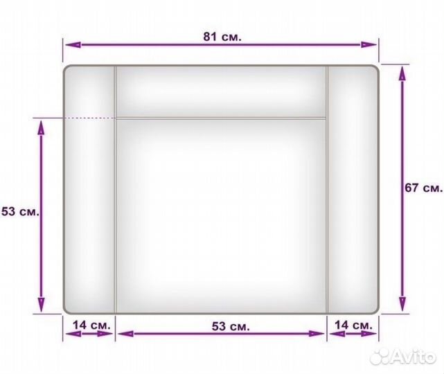 Матрасик для пеленального столика