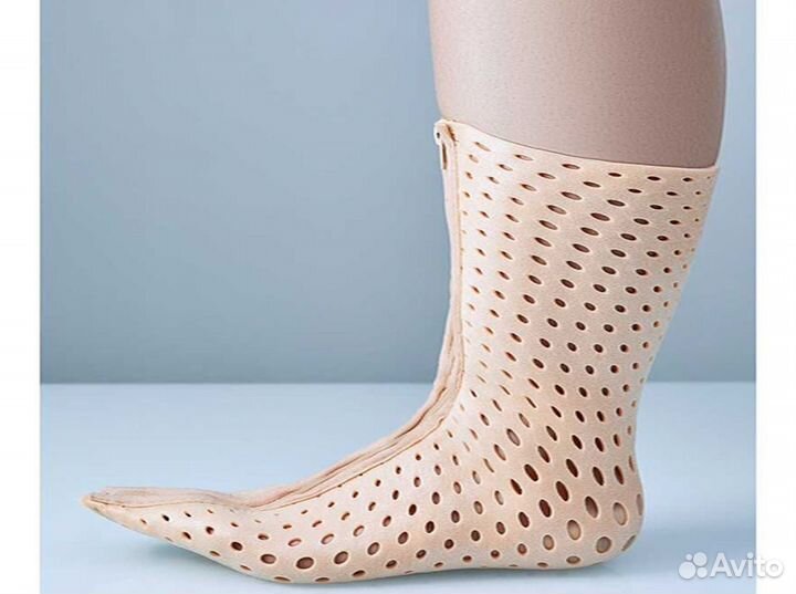 Ортез тутор на стопу ногу пластиковый гипс новый