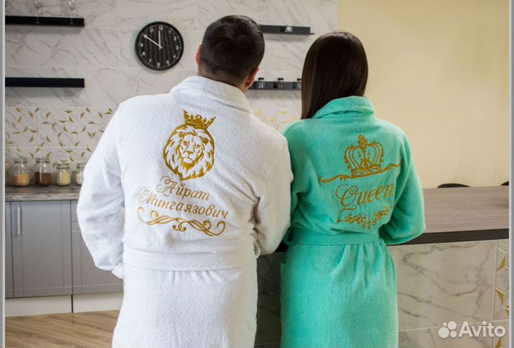 Халат женский махровый
