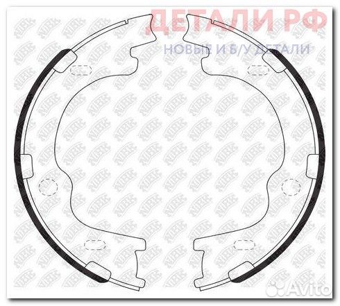 Колодки тормозные барабанные nibk FN11006
