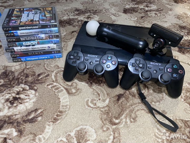 Игровая приставка ps3 super slim