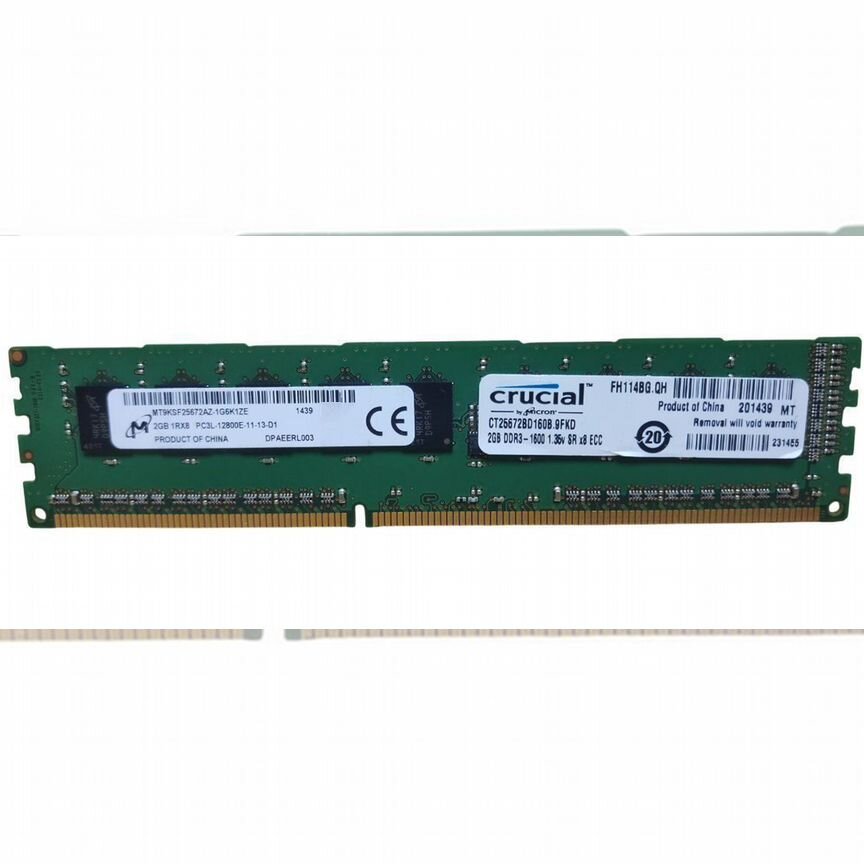 [MT9KSF25672AZ-1G6K1ZE] Оперативная Память Micron Mt9ksf25672az-1g6k1ze