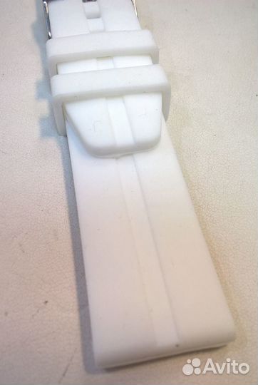 Ремень часов, Diloy S03.22.22 Силикон, белый, 22