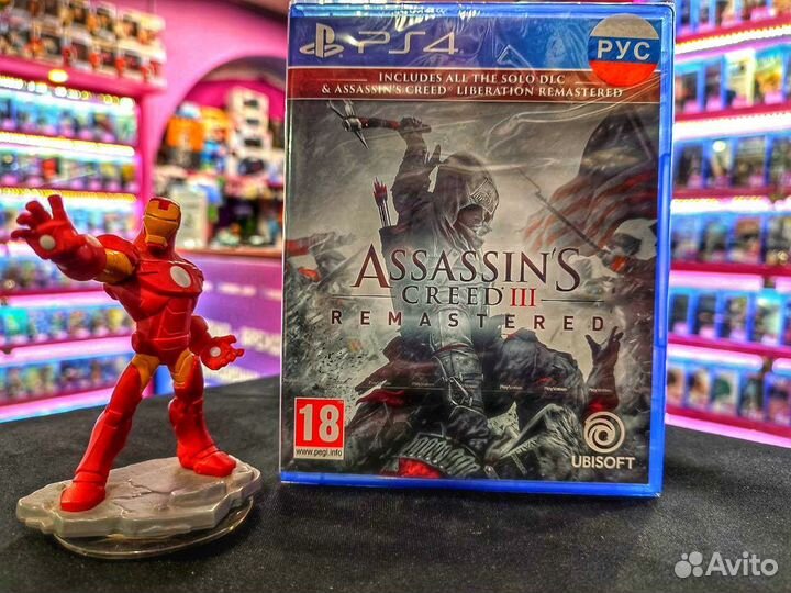 Диск PS4 Assassin's Creed 3 Обновленная (Новый)