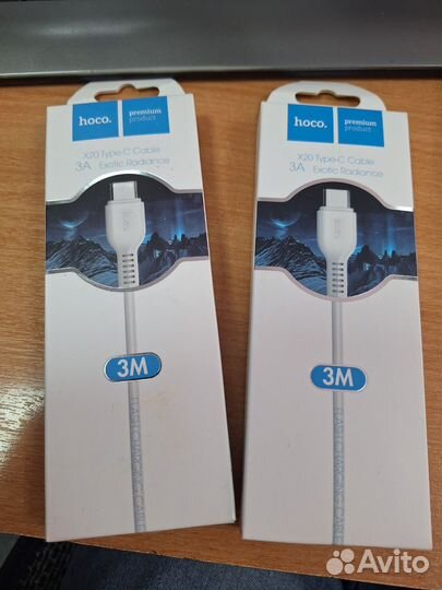 Кабель hoco X20 Type-C 3м White