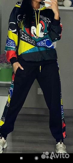 Костюм спортивный большой размер эксклюзив стразы