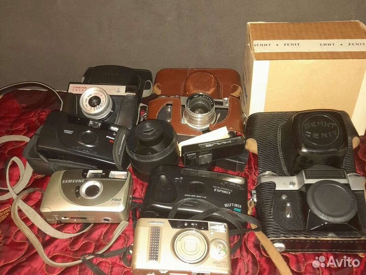 Фотоаппараты: Samsung,Olimpus,Зоркий-6,Смена 8М
