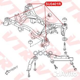 Сайлентблок балки задней подвески VTR BH21324