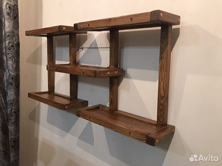 Полки настенные (навесные) массив